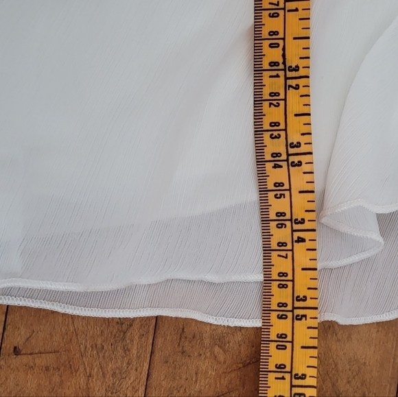 Pretty Garden Front Tie Smocked Chiffon Layered Skater Dress - Picture 12 of 15